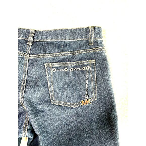 Michael Kors Jeans Women's Blue Denim Boot Cut Size 8 Mid Rise - Picture 6 of 9